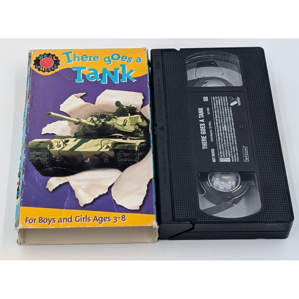 There Goes a Tank VHS Movie Video Reel Wheels 2003 TV Show Kids Car Truck